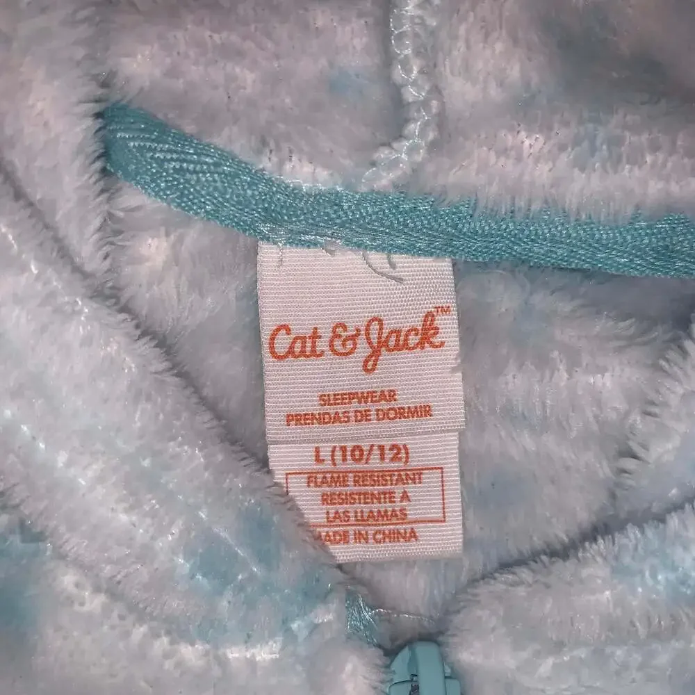 Cat‎ & Jack Snowflake Fleece Pajamas Cozycore Wintercore Kids|L (10/12)